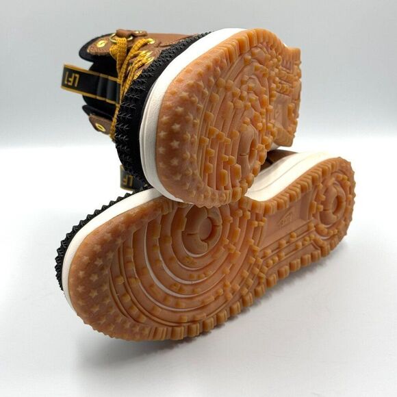 Nike Duckboot Ale Brown Black Gold Tone Duck Boot Boots - Picture 8 of 10